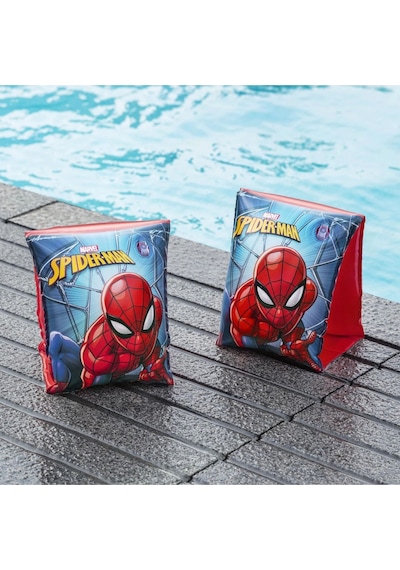 Spiderman Örümcek Adam Figürlü Deniz Havuz Çocuk Yüzücü Kolluk - 3 - 6 Yaş Arası - 23 X 15 Cm Çok Renkli
