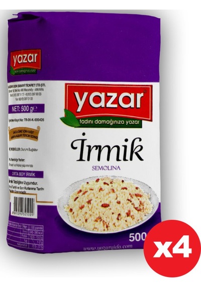 Yazar İrmik 4 x 500 G