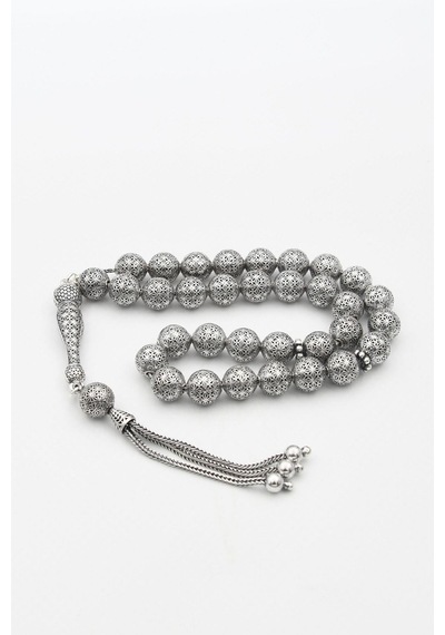 Erkek 925 Ayar Oksitli Tesbih Orta Boy -30 Gr- 901353 Gümüş