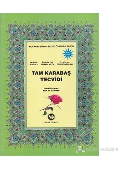 Tam Karabaş Tecvidi - Ali Haydar - Hisar Yayınevi