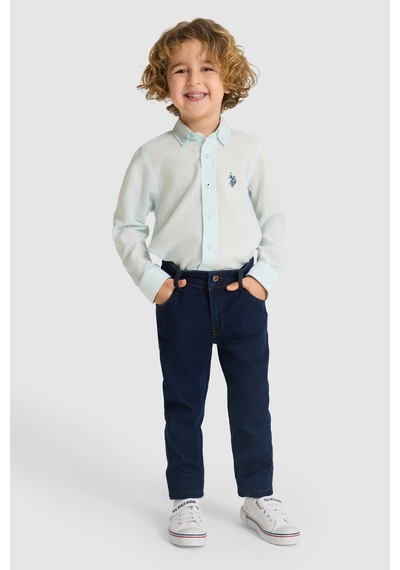 U.S. Polo Assn.  Erkek Çocuk Nil Gömlek Basic 50324683-vr083 Nıl
