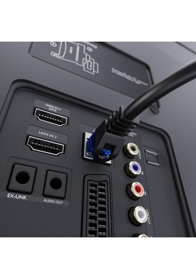 Ethernet Kablosu 10gbit/s 5m, Siyah