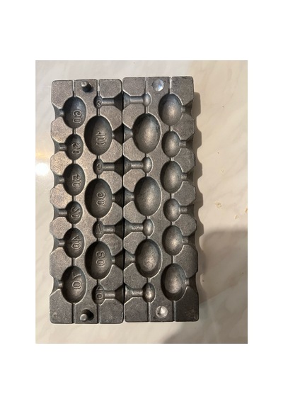 Pelajik 13 Gözlü Gezer Zeytin Kurşun Kalıbı Olta Kurşunu Dökme Kalıbı Gezer Model