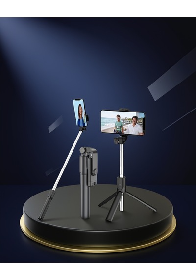 Bluetooth Selfie Çubuğu 360 Dönen Başlık