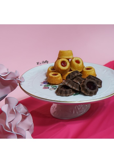 Rose Deluxe Porselen Kapaksız Kek Fanusu Pembe