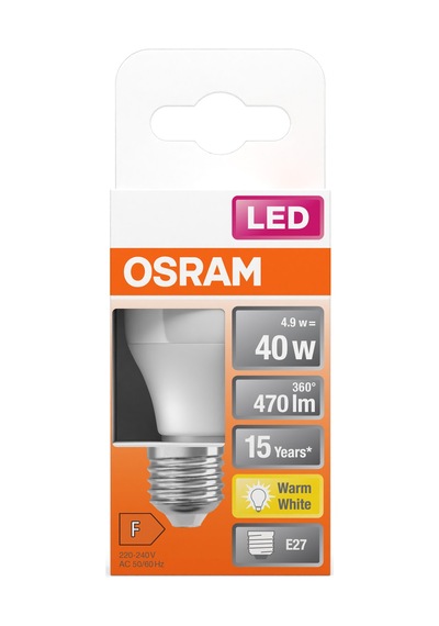 Osram Top Ampül 4.9w E27 Sarı Işık