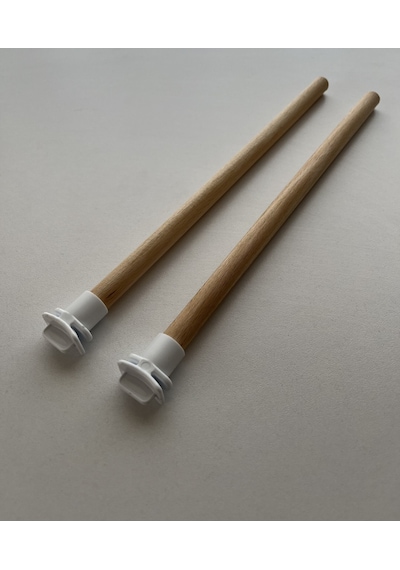 Paks Pet Ahşap Kuş Tüneği Muhabbet Kuşu Tüneği 2'li 25 CM