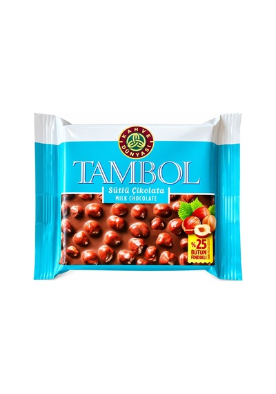 Kahve Dünyası Tambol Tam Fındıklı Sütlü Çikolata 77 Gr X 20 Adet
