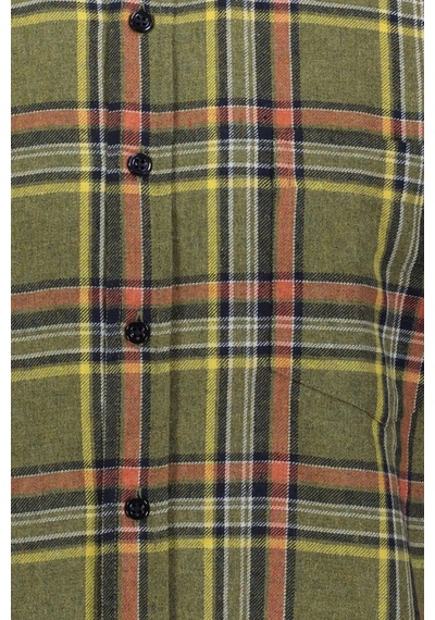 Finesuits Erkek Flanel Gömlek 2422204010.flcdr Haki