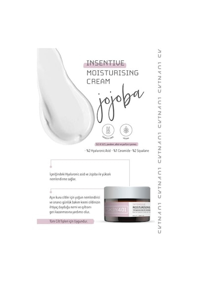 Skin401 Yoğun Nemlendirici ve Bariyer Onarıcı Bakım Kremi 50 ML