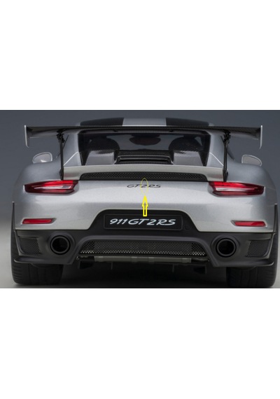 Dk Tuning Porsche 2 Rakamı 911 Gt2 Rs Bagaj Gri Yazı Logo Arma