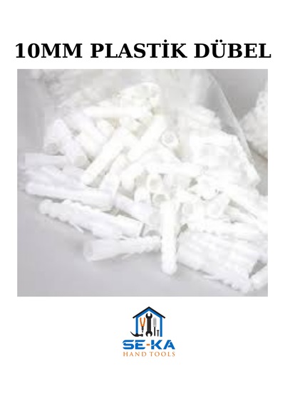 10mm Plastik Dübel 200 Adet