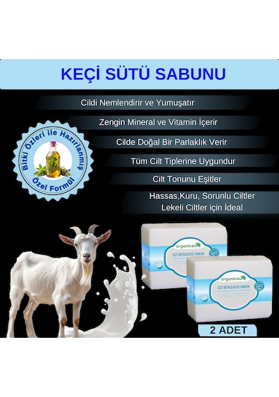 Organicsun Doğal Keçi Sütü Sabunu 2 x 140 G
