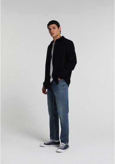 Colin's Colins Regular Fit Shirt Neck Düz Erkek Lacivert Uzun Kol Gömlek Cl1083257 Q1.v2 Nav