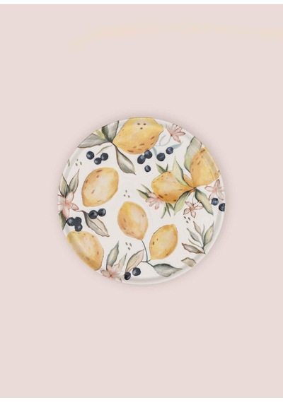 The Mia Limoncello Ayaklı Servis Tabağı 19 Cm Renkli