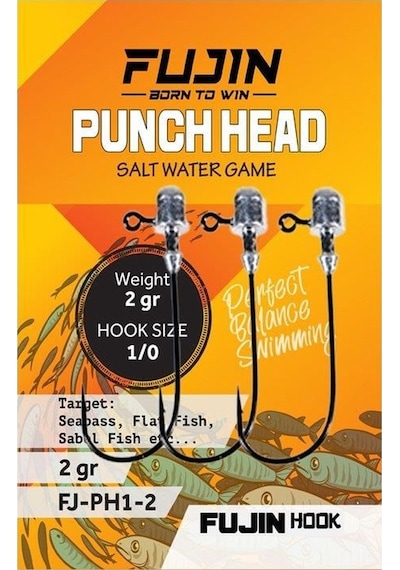 Fujin Punch Head Jighead Fj-ph 1/0 2gr