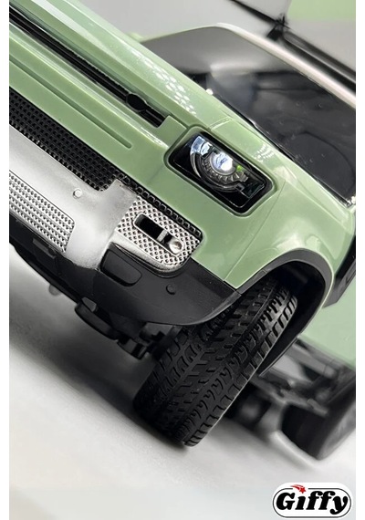 Oyuncak Full Fonksiyon Uzaktan Kumandalı Şarjlı Led Işıklı Defender Model Araba Drift Atan Off Road Yeşil