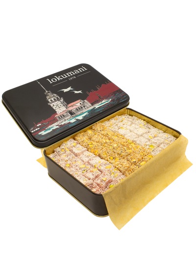 Lokumani Karışık Çifte Kavrulmuş Antep Fıstıklı Lokum 500 G