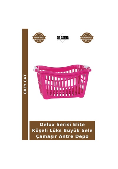 Delux Serisi Elite Köşeli Lüks Büyük Sele Çamaşır Antre Depo Çok Renkli