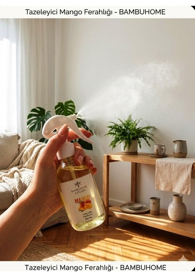 Oda Kokusu Mango 200 Ml Tatlı Fresh Spreyli Bambuhome Dıffuser Diğer