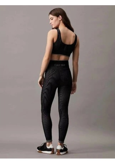 Calvin Klein Kadın Siyah Yüksek Bel Slim Fit Tayt Çok Renkli