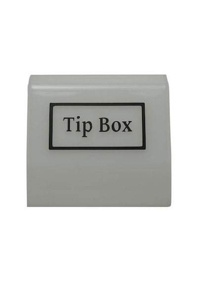 Tipbox - Bahşiş Kutusu Buz Beyaz - 15x10xh12cm
