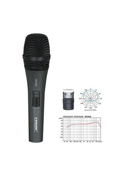 Fugue Fm-818 Mikrofon Kablolu Dinamik Tek Yönlü 600 Ohm Mikrofon