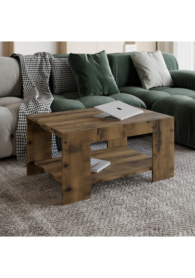 Lina Orta Sehpa Modern Minimal Tasarım Antik Ceviz