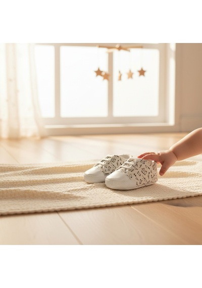 Balbeybi Bebek Klasik Müzik Notalı Ayakkabı Kaydırmaz Taban İlk Adım Ortapedik Yumuşak Taban Günlük Beyaz Balbeybi Bebek Klasik Müzik Notalı Ayakkabı Kaydırmaz Taban İlk Adım Ortapedik Yumuşak Taban Günlük Beyaz