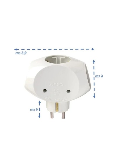 16a, 250v Beyaz Elektrik Prizi 1