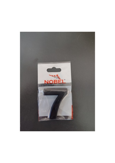 Yapışkanlı Kapı Numarası Kapı No Siyah Küçük Boy 50 Mm 5cm Siyah Renk Numaralar 1 Adet 7 7