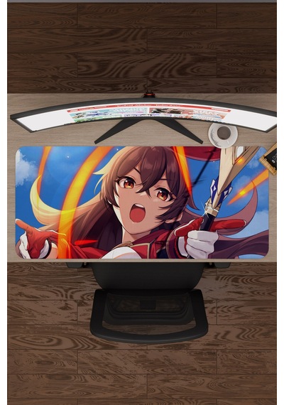 Amber Genshin Impact Anime Gacha V2 - 90x40 Xxl Gaming Mouse Pad Fare Altlığı