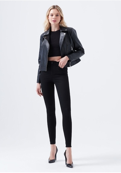 Lavajeans Simsiyah E.x.t.r.a Black Skinny Jeans Kot Solmaz Toparlayıcı Okul Pantolonu Simsiyah Siyah