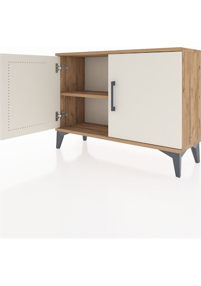 Arges Şifonyer Tek Raflı 2 Kapaklı 88x30x64 Çam-aytaşı Çam