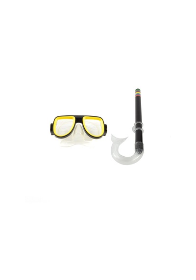 Çocuk Şnorkel Maske Şnorkel Set Siyah