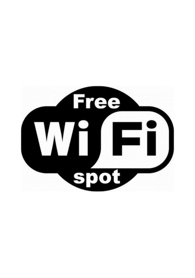 Ücrestiz Wifi Free Wifi Spot Sticker