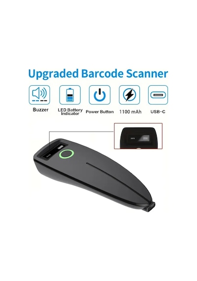 Refox W7 1100mah 1d 2d Qr Bluetooth Wireless Barkod Okuyucu