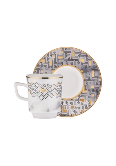 Decorium M00705 Kahve Fincan Takımı 12 Parça Monochrome Çok Renkli