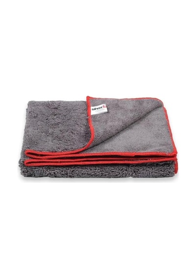 Tr Silver Home Jumbo Mikrofiber Süper Emici Havlu Kurulama Temizlik Bezi - Gri - 50x70 Cm. - 10 Adet Genel