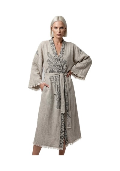 Brandsmiths Grey Elephant Kimono Sarı