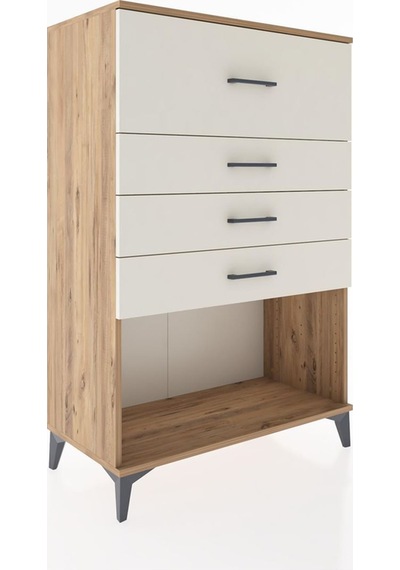 Hyperion Dolap 4 Çekmeceli 88x44x134 Çam-aytaşı Atlas Çam