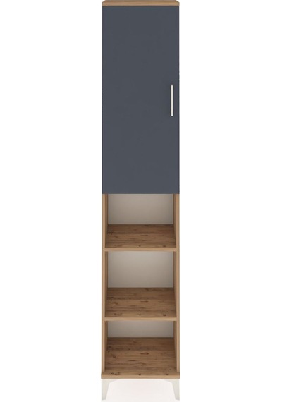 Arges Dolap 4 Raflı Tek Kapaklı Tek Askılı 44x30x221 Çam-antr... Çam