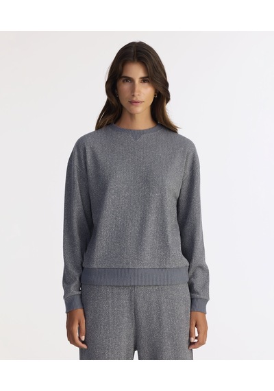 Yargıcı Regular Bisiklet Yaka Uzun Kol Sweatshirt 25kksw9019l 026 Mavi
