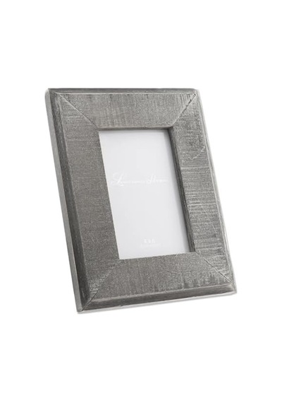 Beyaz Yıkama Resim Çerçevesi İle 4x6 Eskitilmiş Gri Ahşap