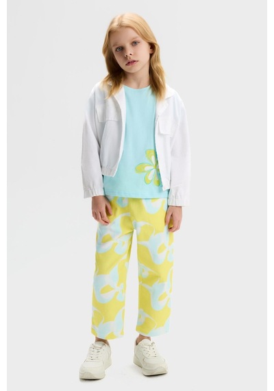 Nk Kids Kız Çocuk Summer Pantolon Nk-51507 Sarı