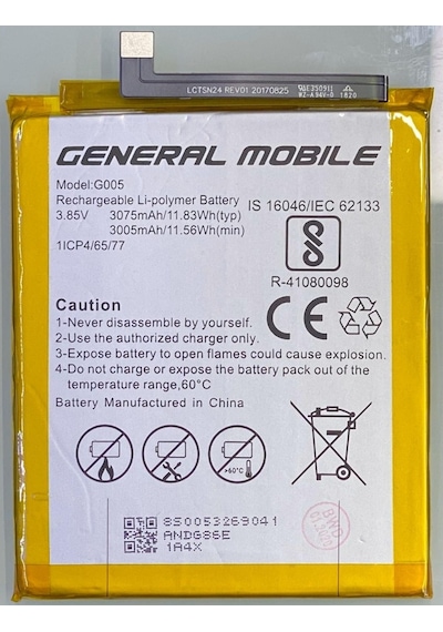 Senalstore General Mobile Discovery Gm8 Batarya Pil