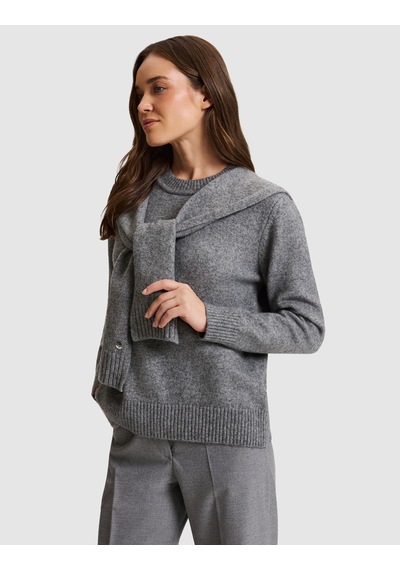 Pierre Cardin Gri Melanj Regular Fit Kazak 50331425 Vr086