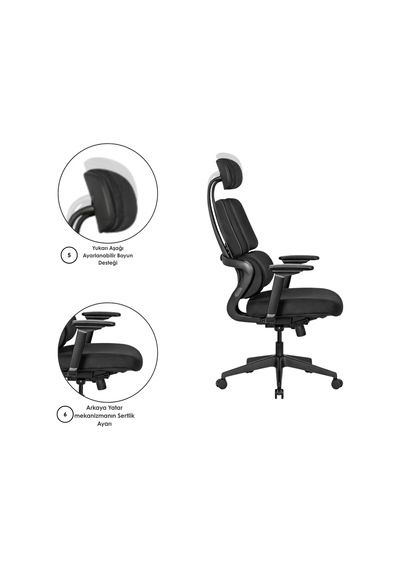Casella Bonita Döşemeli Yönetici Koltuğu Ofi S Koltuğu Ergonomik, Şık Ve Fonksiyonel Siyah Casella Bonita Döşemeli Yönetici Koltuğu Ofi S Koltuğu Ergonomik, Şık Ve Fonksiyonel Siyah
