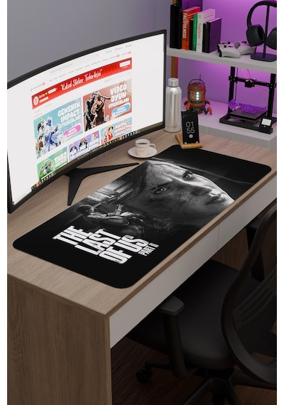 The Last Of Us Kaymaz Dikişli Kauçuk Oyuncu Mousepad V1 - 90x40 Xxl Gaming Mouse Pad Fare Altlığı