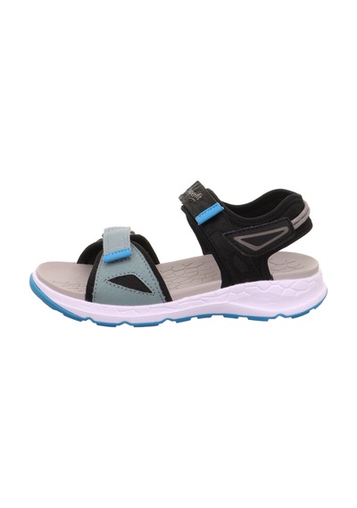 Superfit Criss Cross Çocuk Sandalet - Siyah Mavi 000588-0000 Siyah - Mavi